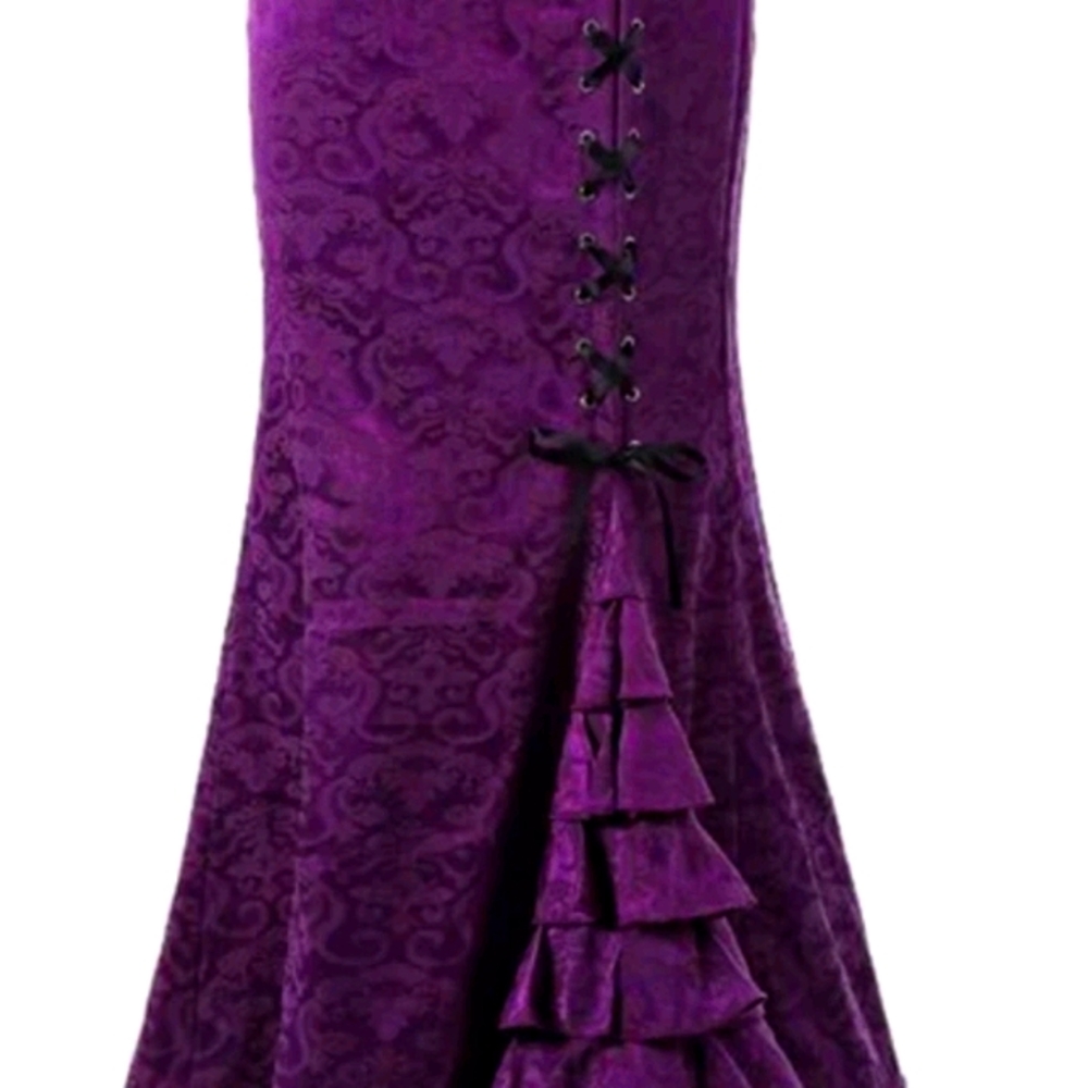 Beautiful purple silk mermaid skirt/dress